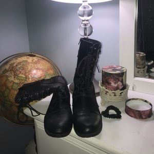 Black Combat Boots
